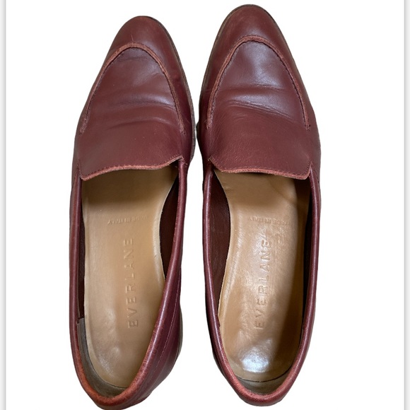 Everlane The Modern Loafer in Burgundy Sz 5.5 - Picture 3 of 6